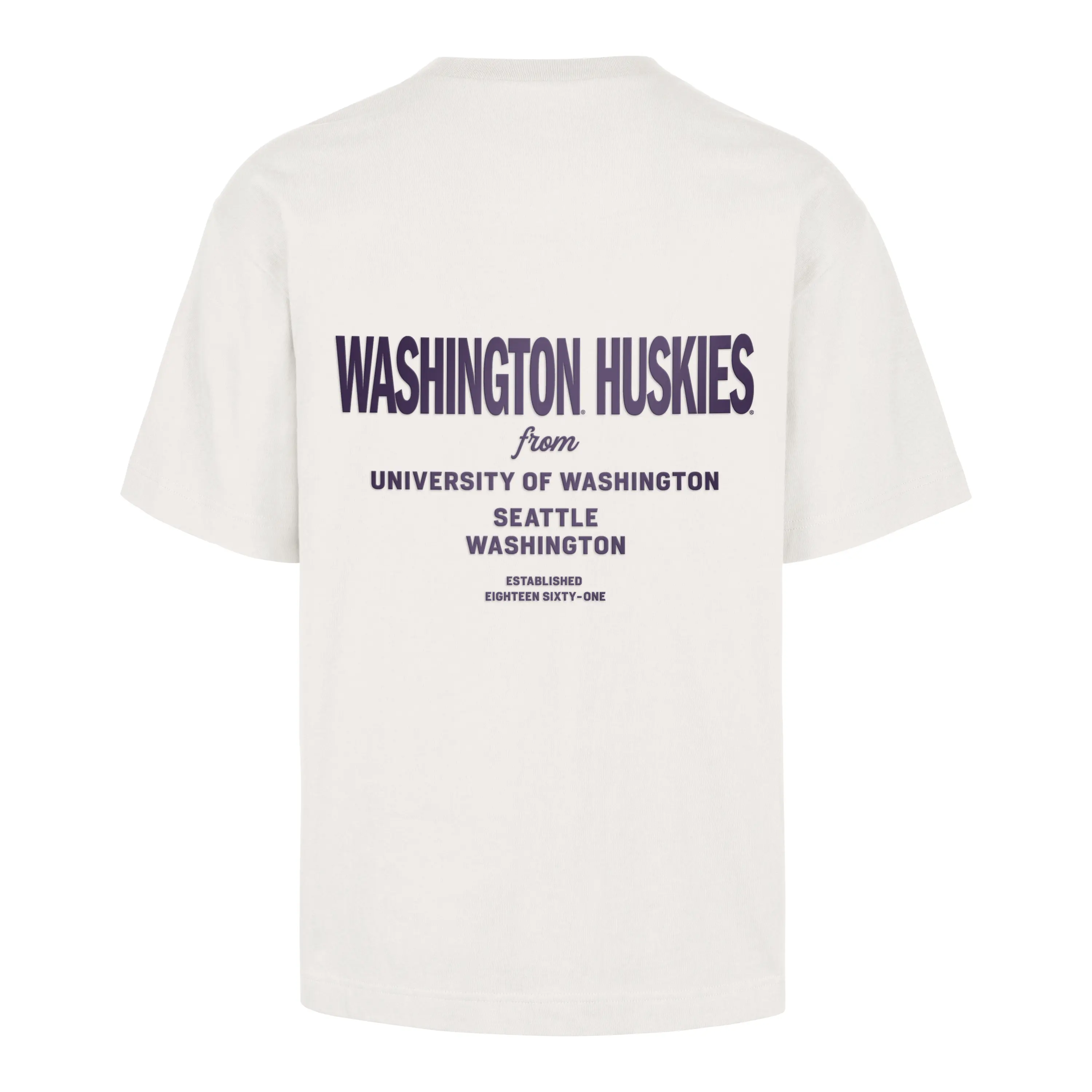47 Brand Men's Washington Huskies Back Print Leon Foundation Heavy Tee