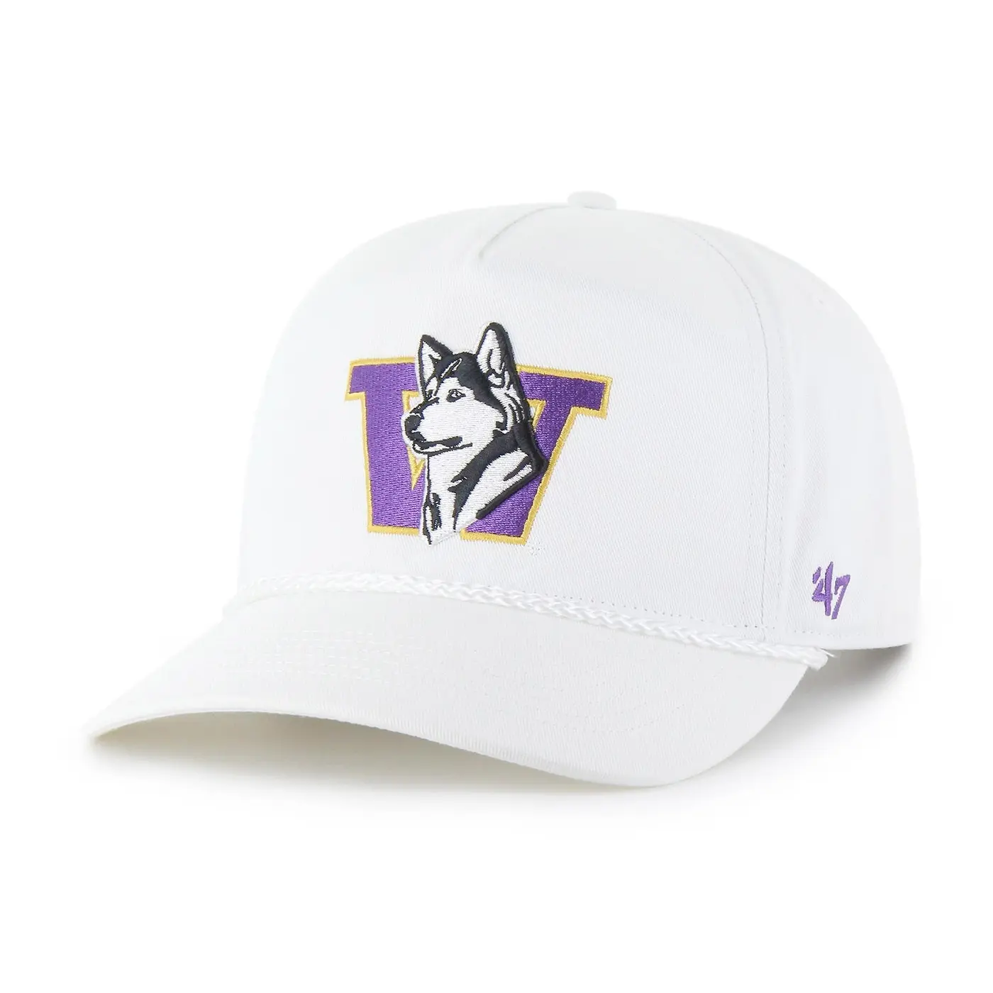 47 Brand White Retro Dog Rope Hitch Snapback Hat