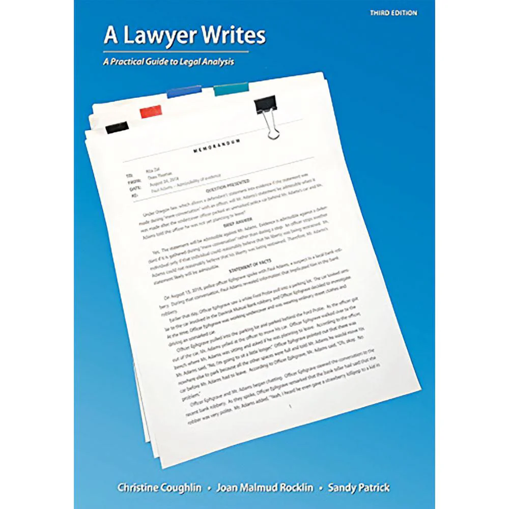 A Lawyer Writes (3E 19)