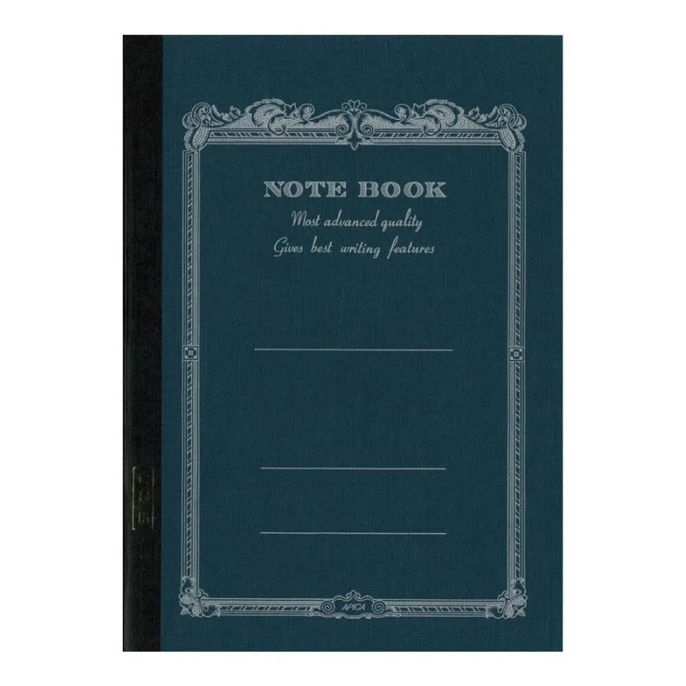 Apica Navy CD15 7" x 10" Lined Notebook 34ct