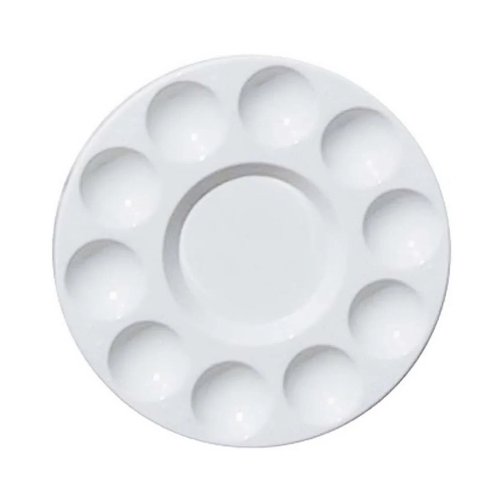 Art Alternatives 7-1/2" Diameter Round Plastic Palette Tray - Image 3