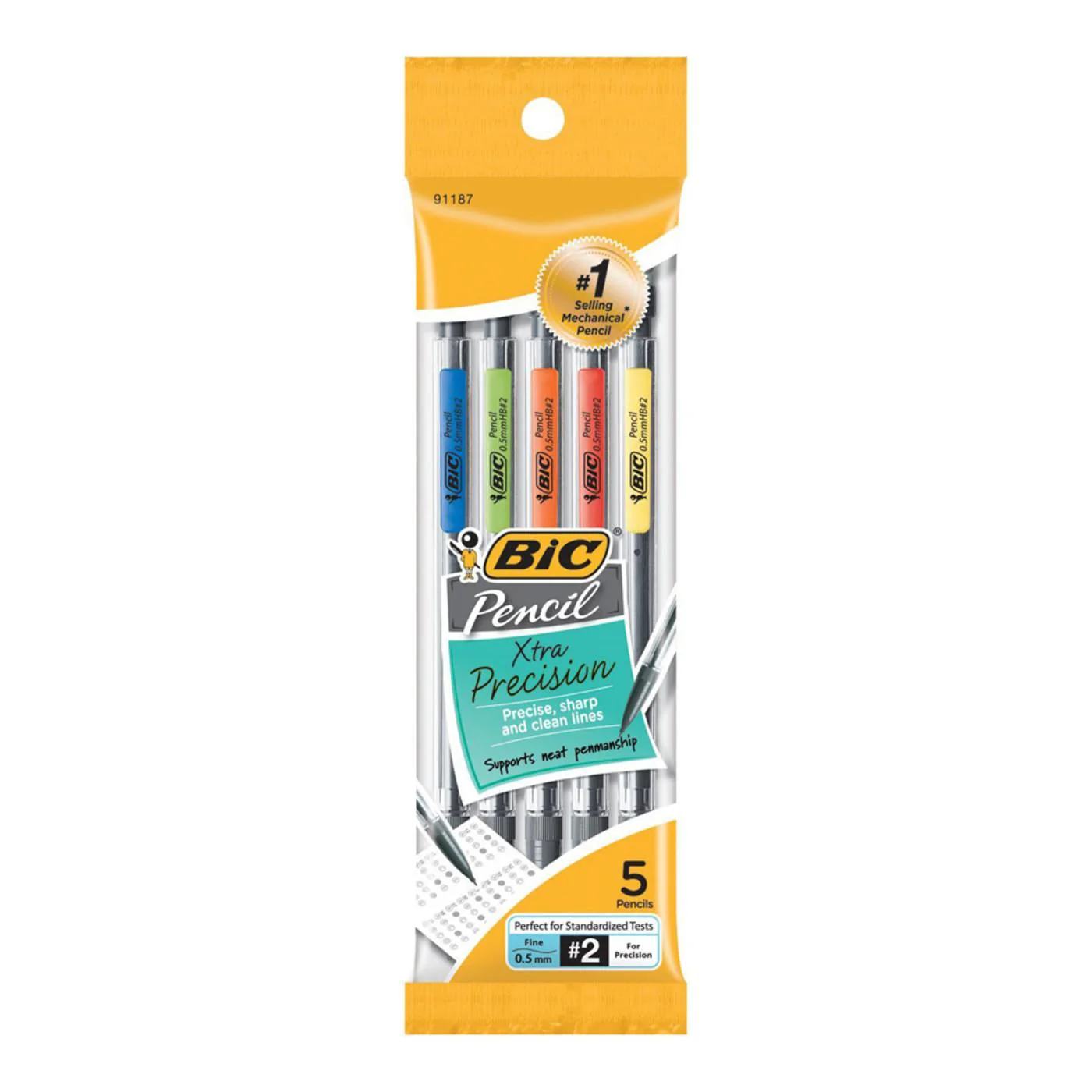 Bic 0.5mm Assorted Colors Mechanical Pencil Set 5ct