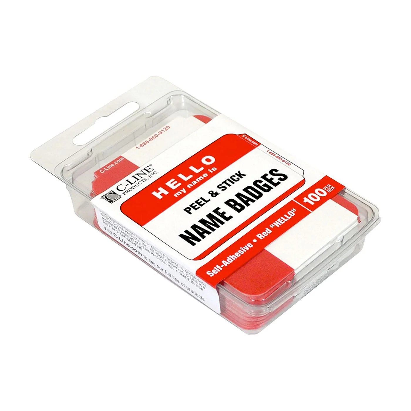 C-Line Hello My Name Is 3.5"x2.25" Name Badge 100 Count - Image 2
