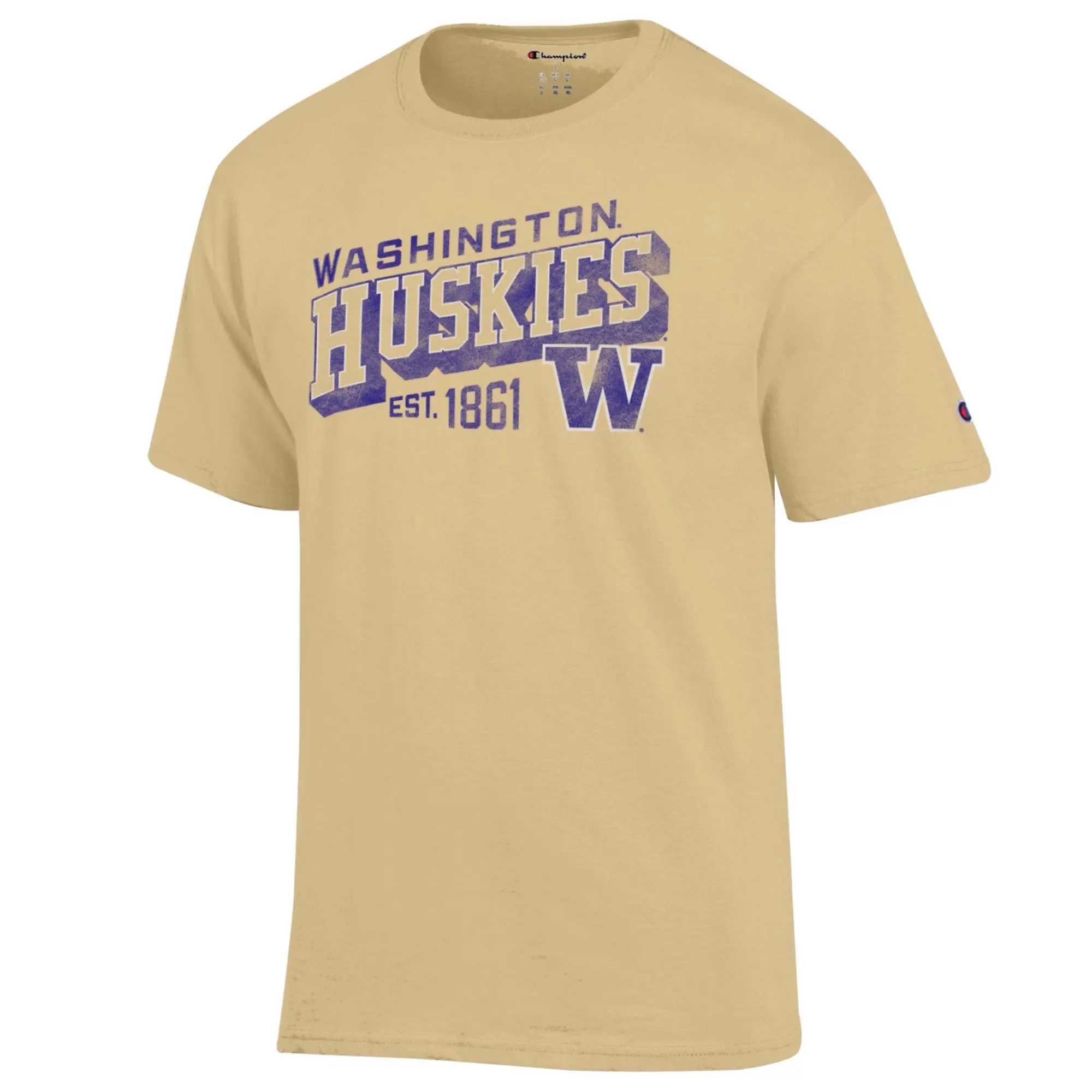 Champion Men's Vegas Gold Washington Huskies Slant Tee