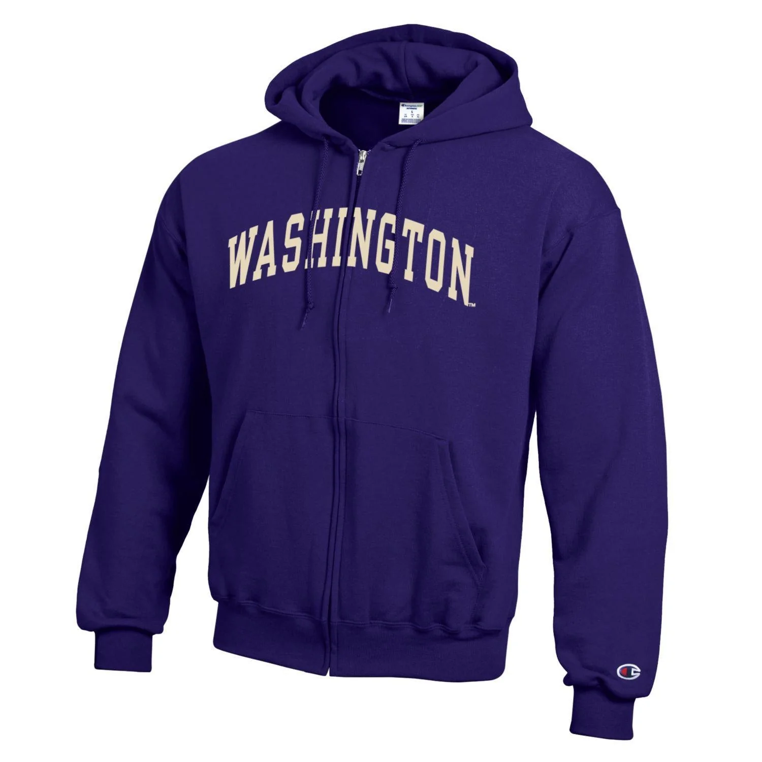 Unisex Champion Arched Washington Felt Applique Full Zip Hoodie