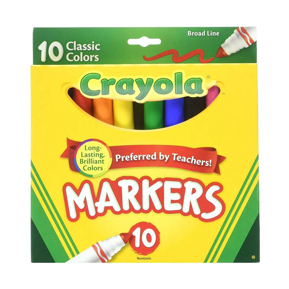 Crayola Classic Marker Set 10 piece