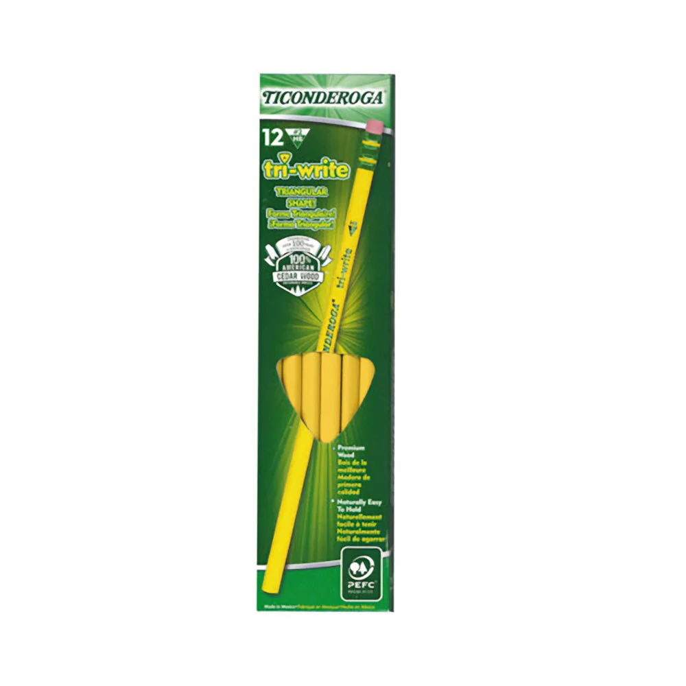 Dixon Ticonderoga Tri-Write #2 Pencils 12 Count - Image 2