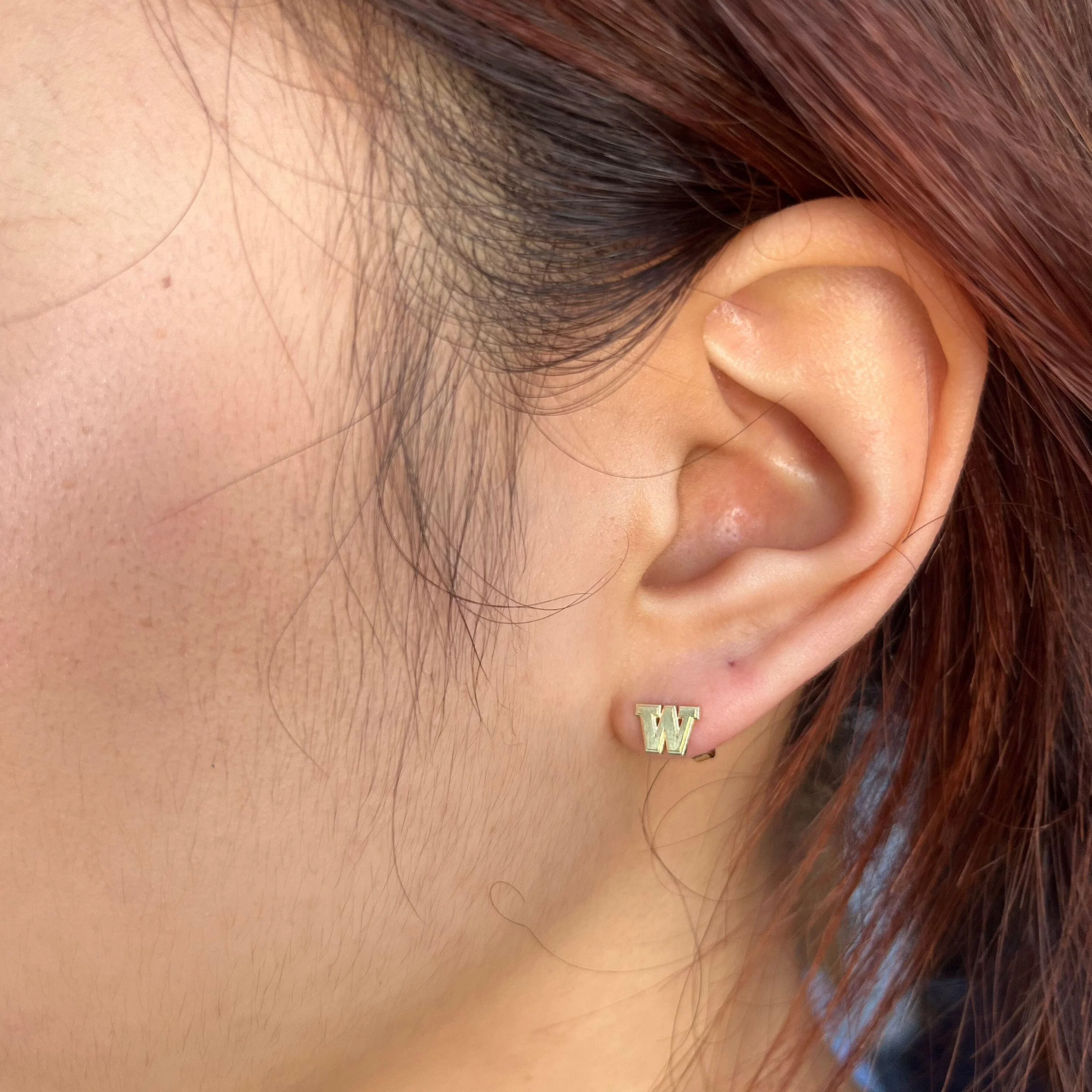 DROP SHIP Kyle Cavan Washington W Stud Earrings - Image 3