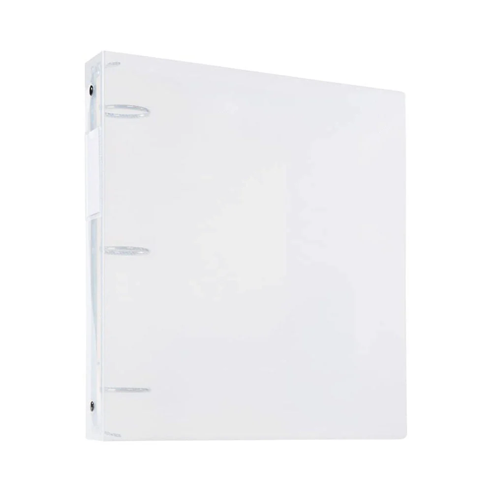 Filexec Transparent 1" Exterior Pockets Poly 3 Ring Binder