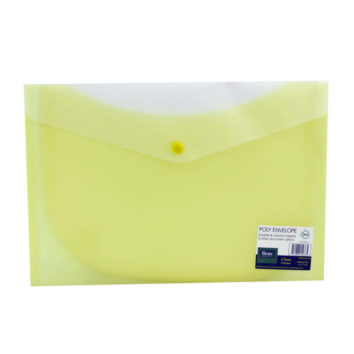 Filexec Two Pocket Snap Letter Size Poly Envelope - Image 6