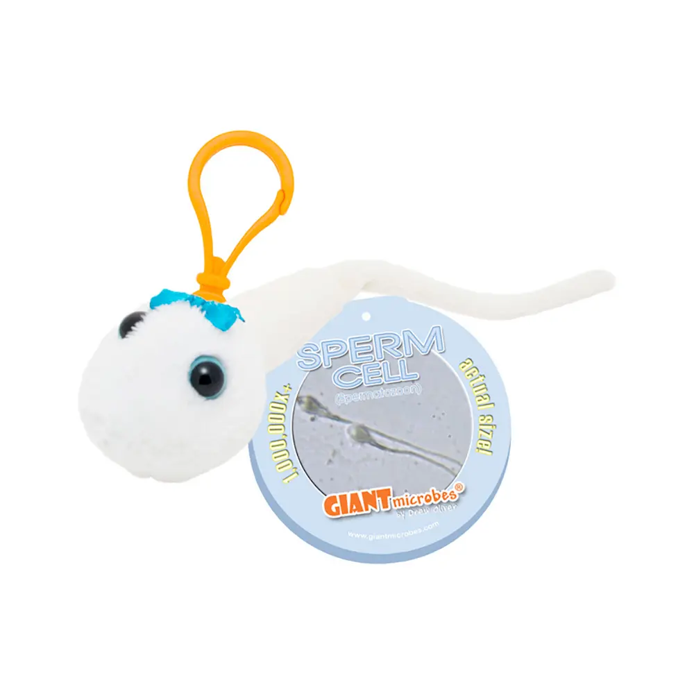 GIANTmicrobes Sperm Cell Keychain Plush - Image 2