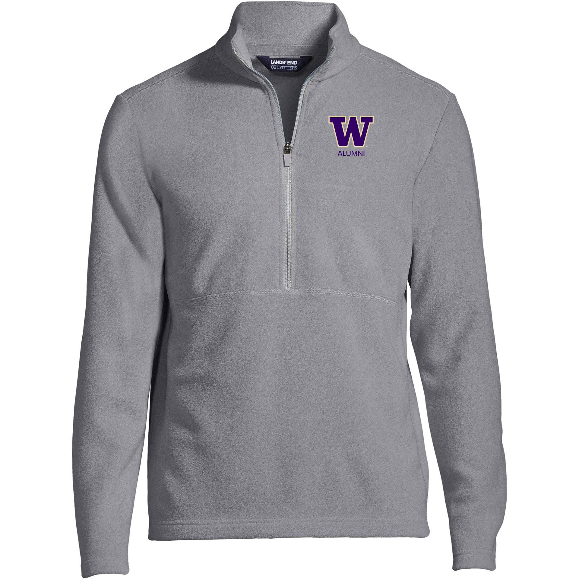 Lands' End Men's UW Alumni ThermaCheck Fleece Quarter Zip - Image 3