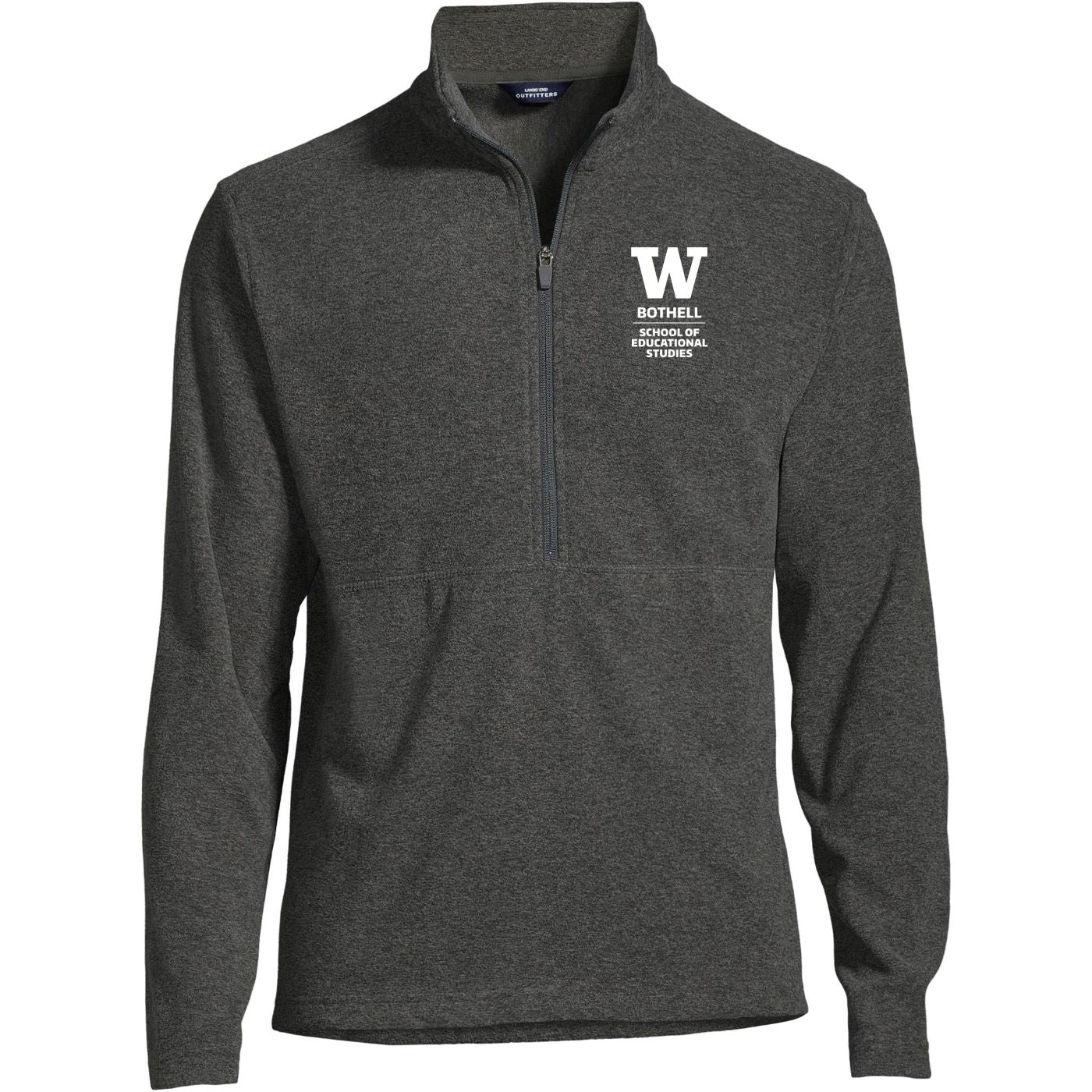 Lands' End Men's UW Bothell School of Educational Studies Thermacheck Fleece Quarter Zip - Image 3