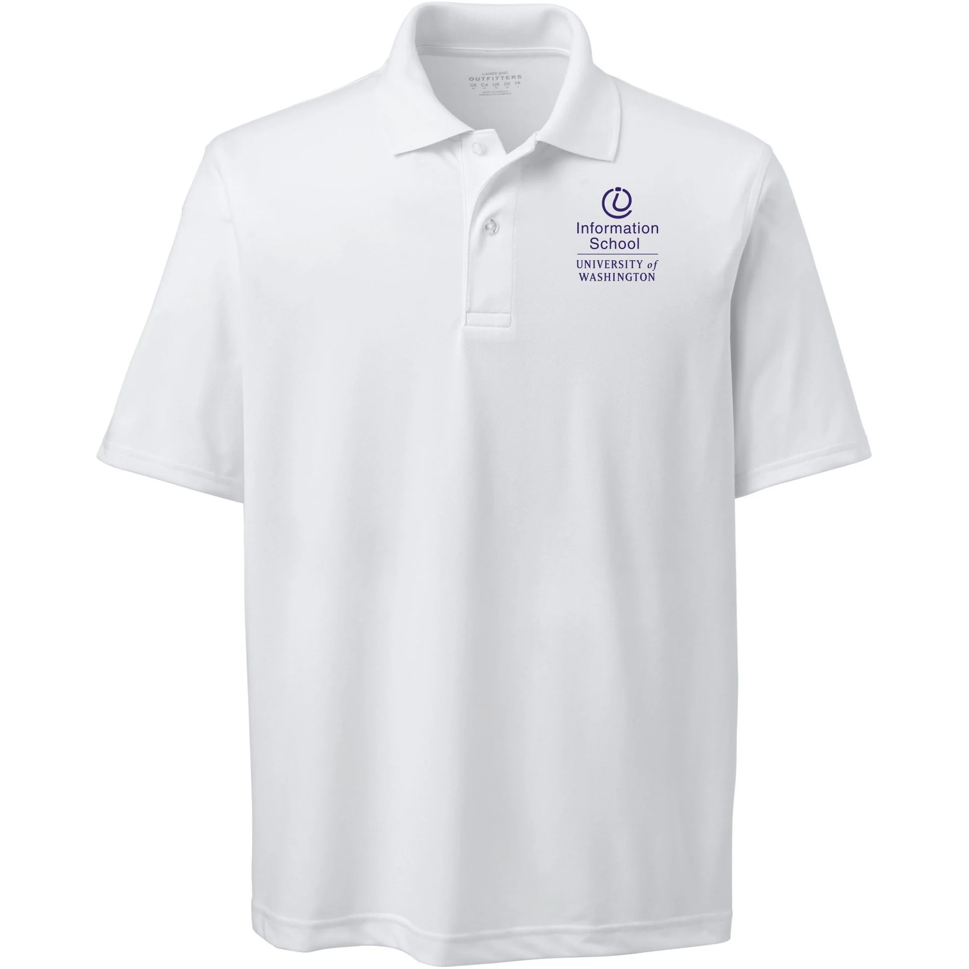 Lands' End Men's UW Information School Polyester Polo - Image 3