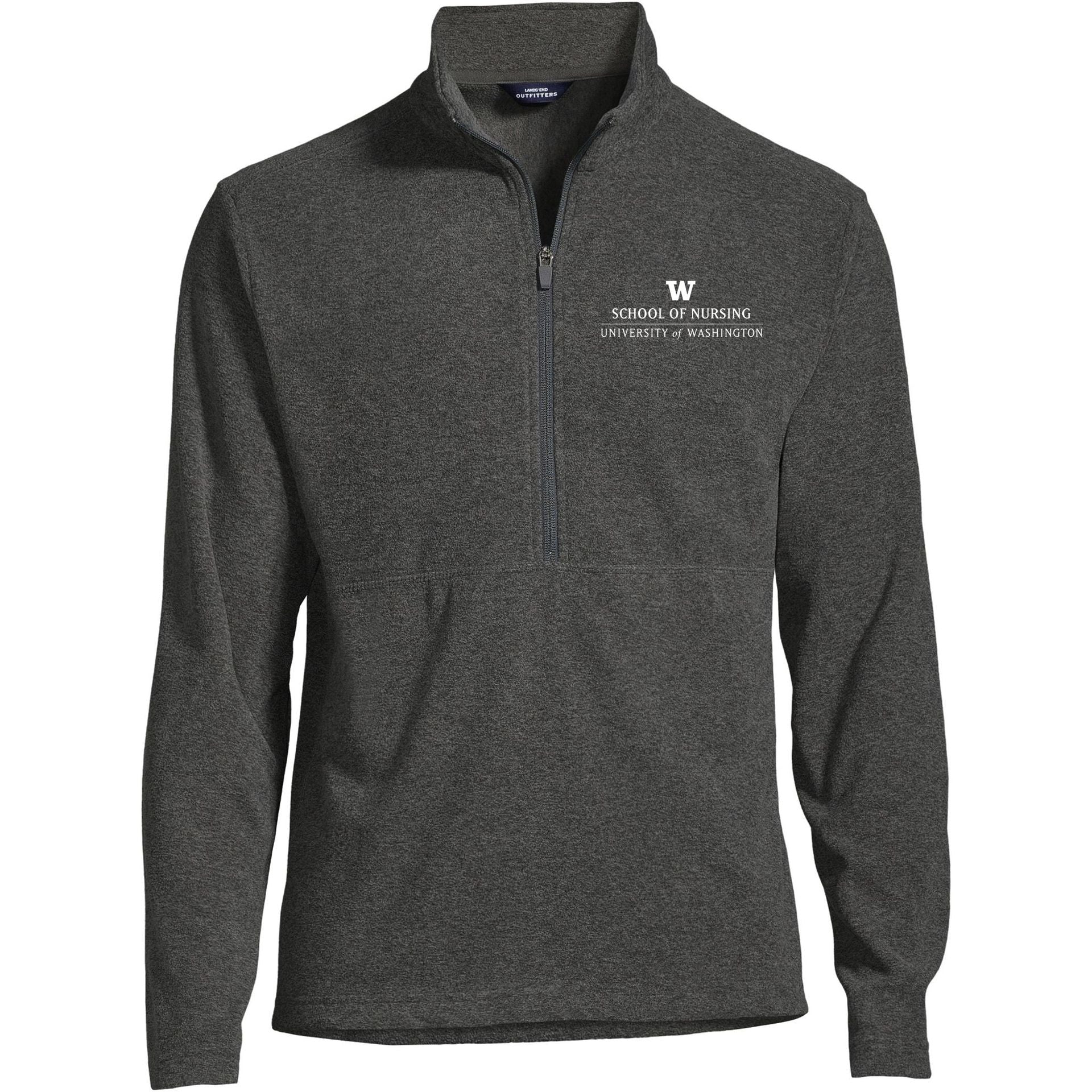 Lands' End Men's UW School of Nursing Thermacheck Fleece Quarter Zip - Image 3
