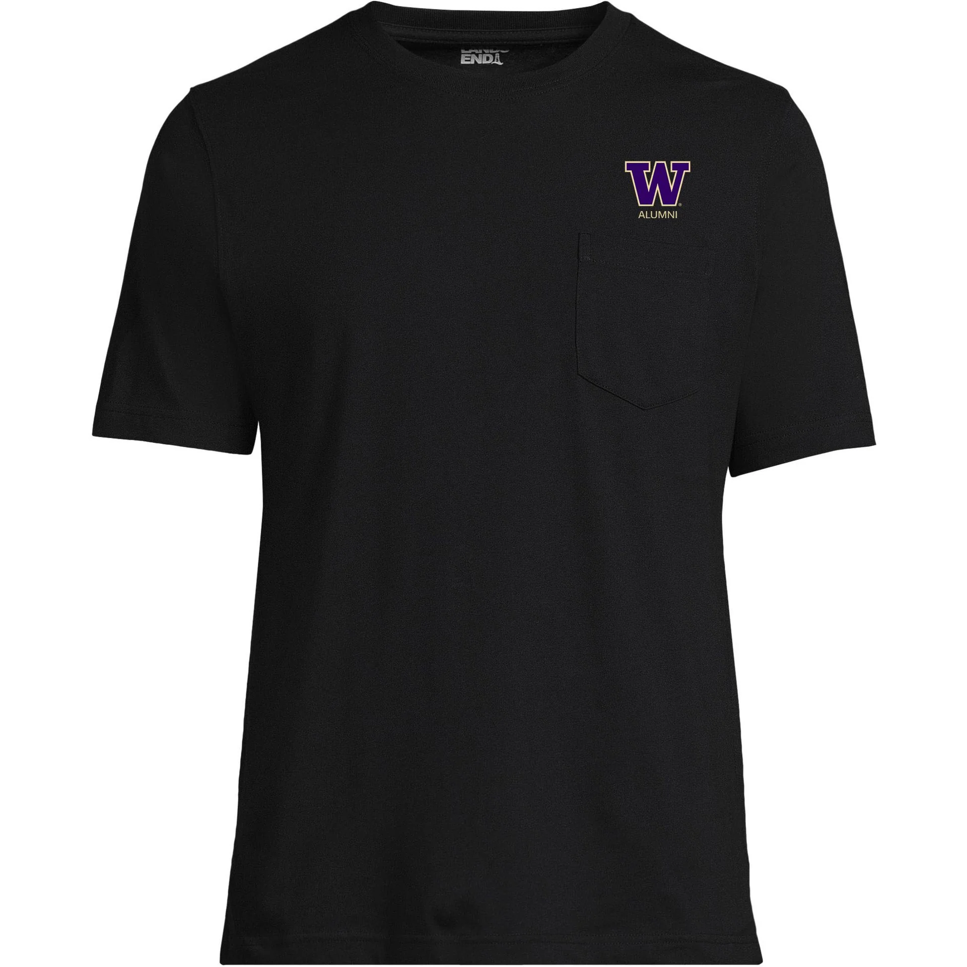 Lands' End Unisex UW Alumni Short Sleeve Pocket T-Shirt - Image 3