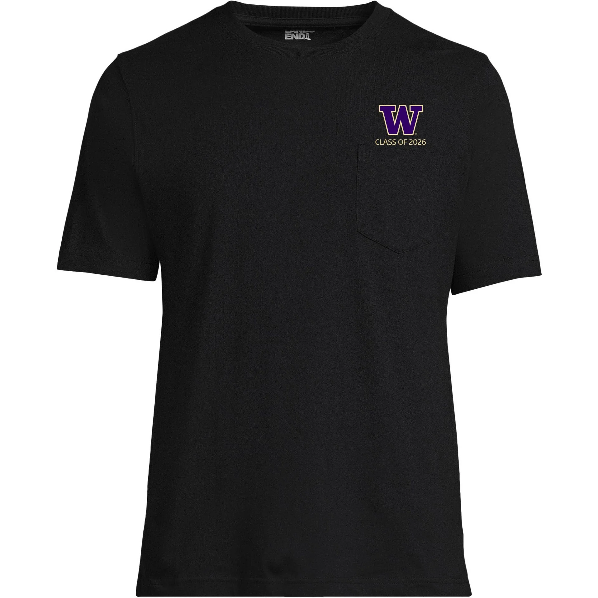 Lands' End Unisex UW Class of 2026 Short Sleeve Pocket T-Shirt - Image 3