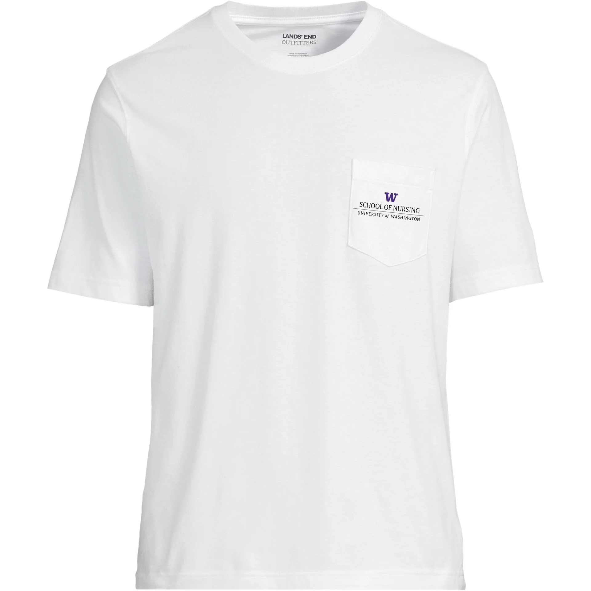 Lands' End Unisex UW School of Nursing Short Sleeve Pocket T-Shirt - Image 3