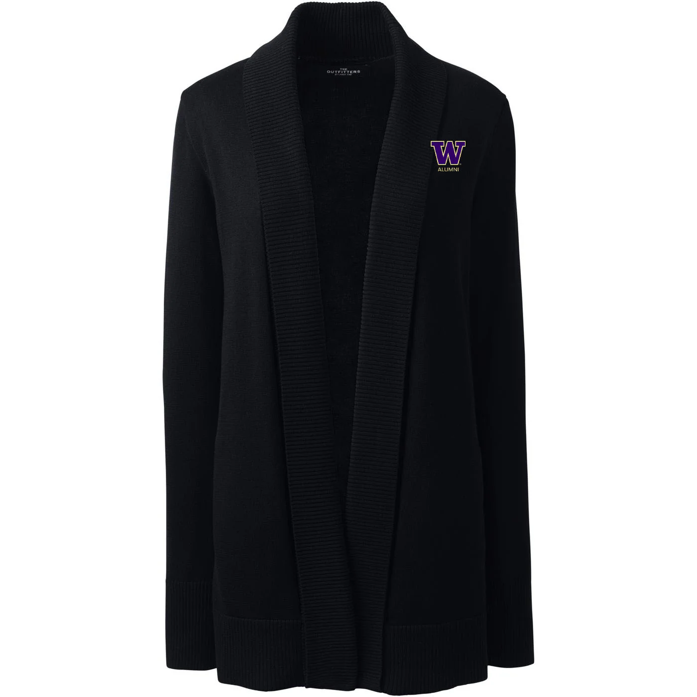 Lands' End Women's UW Alumni Cotton Modal Shawl Collar Cardigan Sweater - Image 5