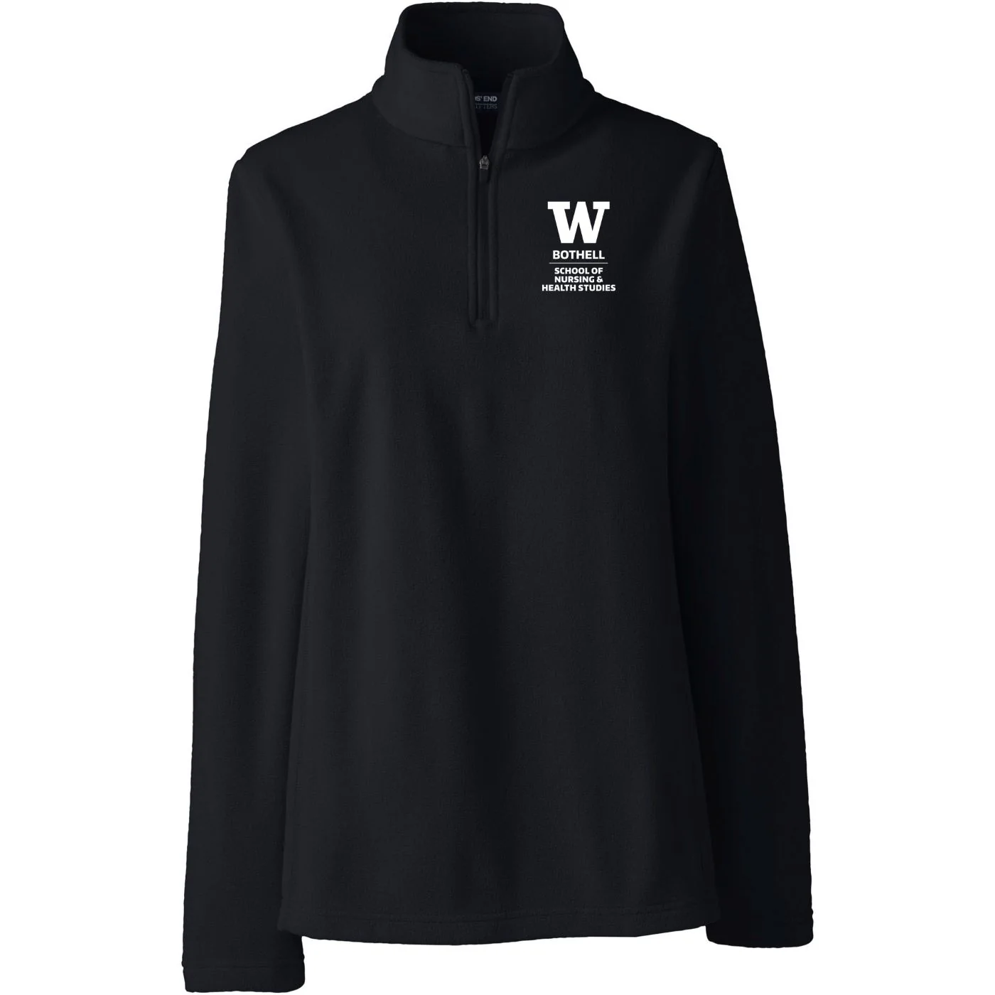 Lands' End Women's UW Bothell Nursing & Health Studies Thermacheck Fleece Quarter Zip - Image 4