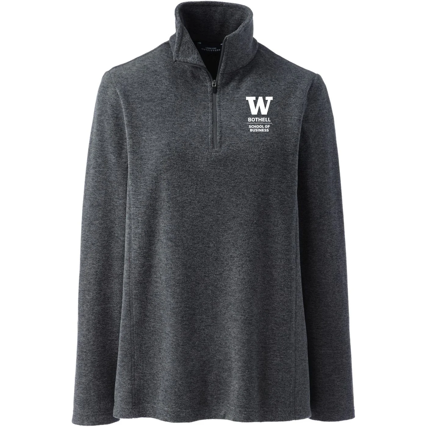 Lands' End Women's UW Bothell School of Business Thermacheck Fleece Quarter Zip - Image 3