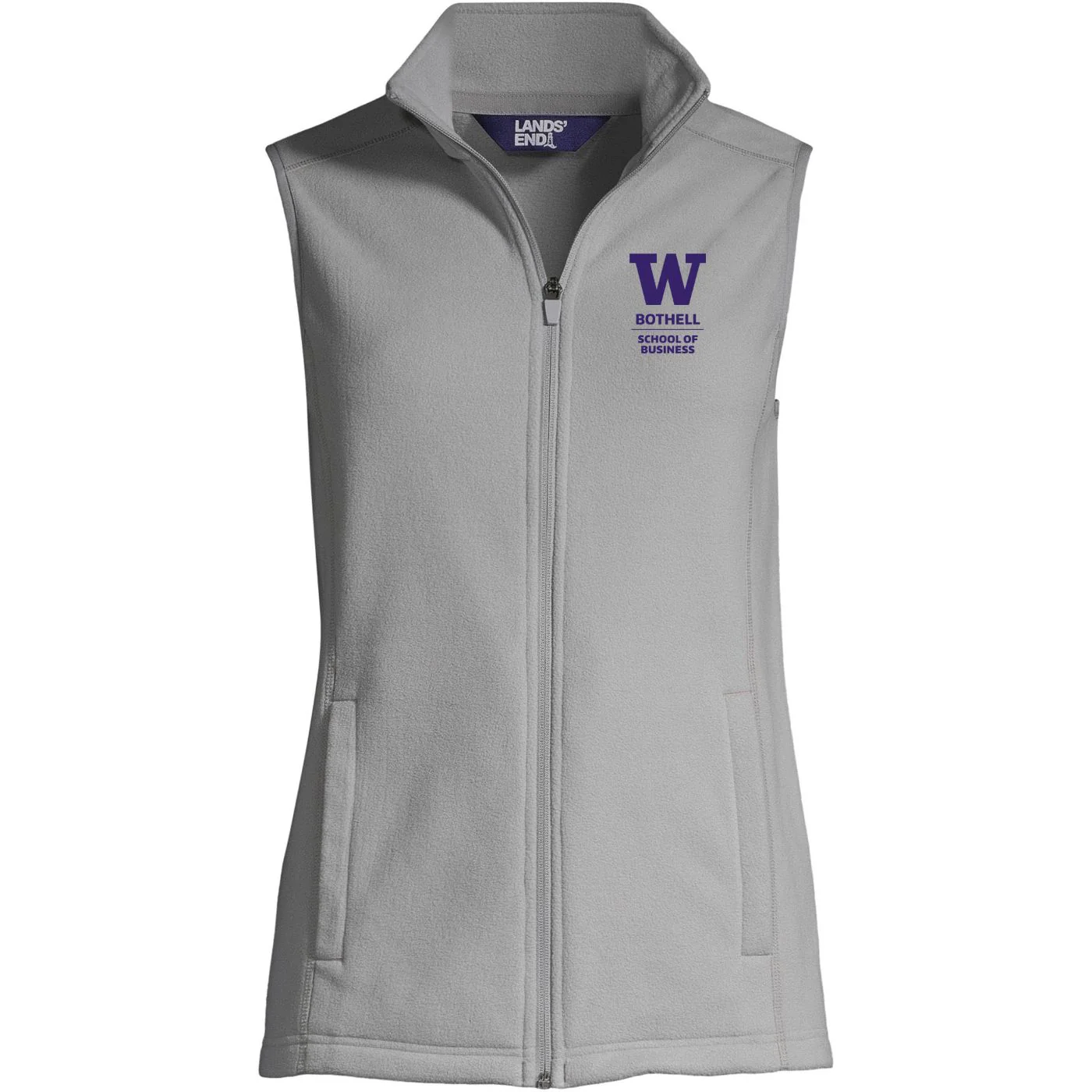 Lands' End Women's UW Bothell School of Business Thermacheck Fleece Vest - Image 3
