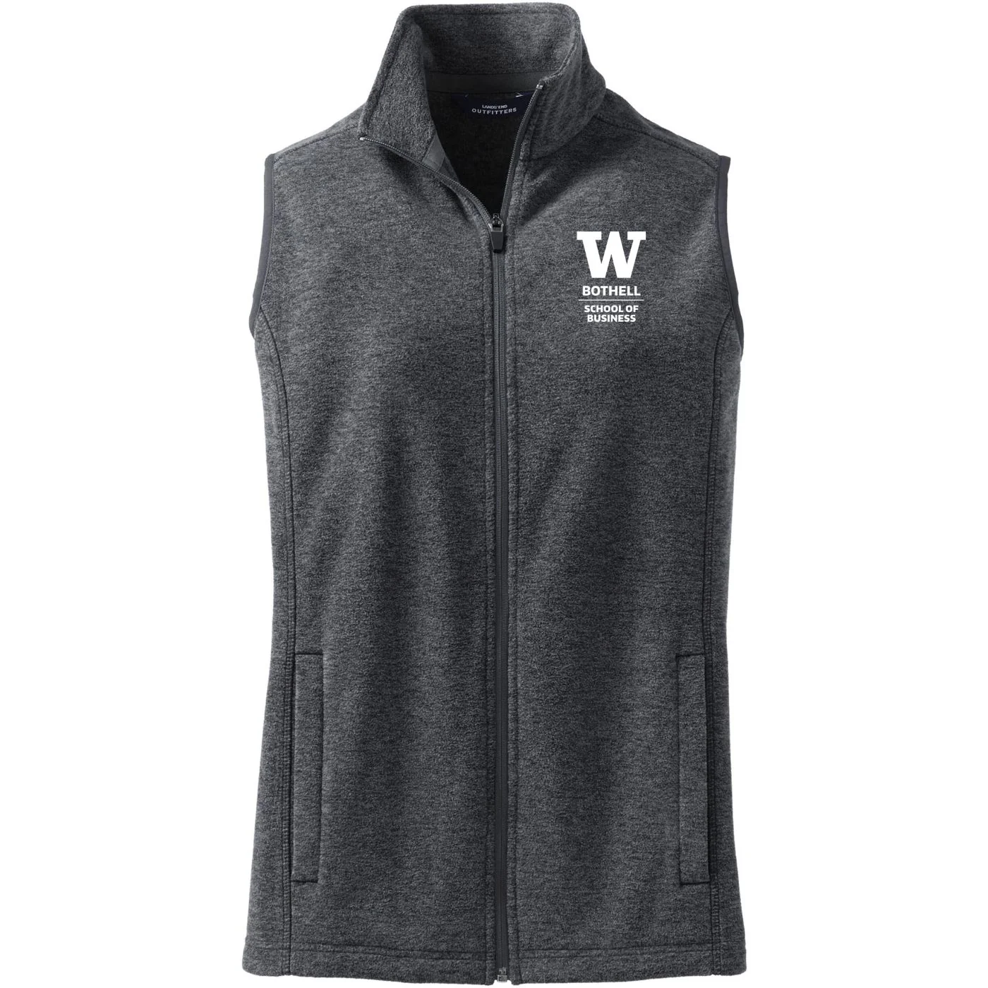 Lands' End Women's UW Bothell School of Business Thermacheck Fleece Vest - Image 4