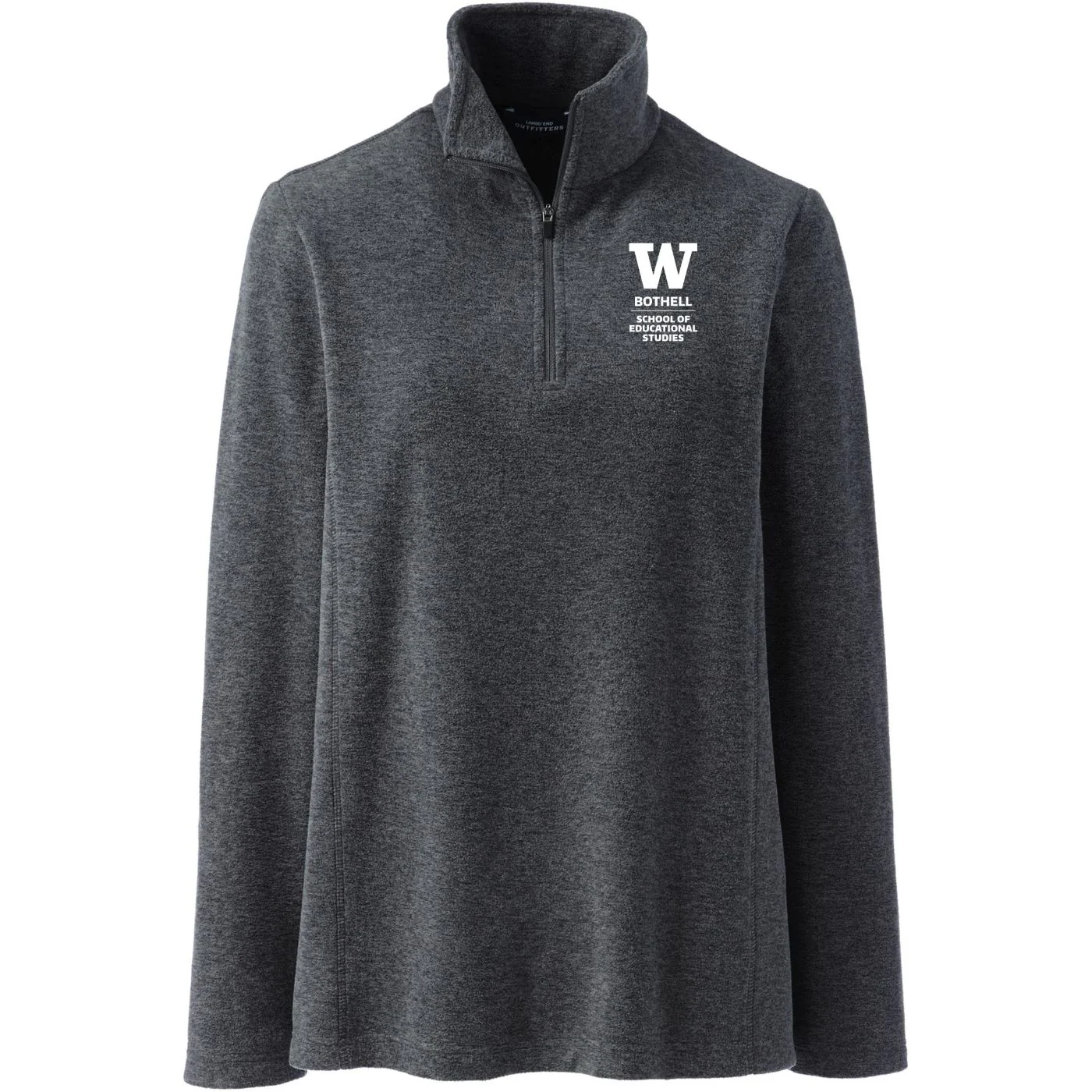 Lands' End Women's UW Bothell School of Educational Studies Thermacheck Fleece Quarter Zip - Image 3