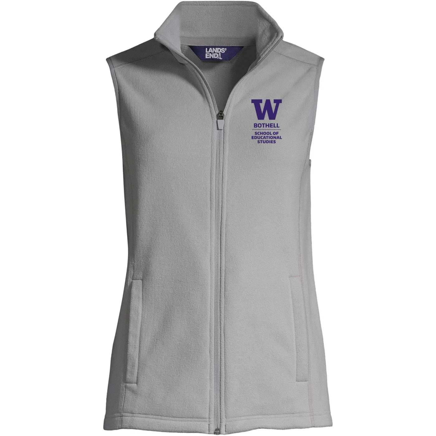 Lands' End Women's UW Bothell School of Educational Studies Thermacheck Fleece Vest - Image 3