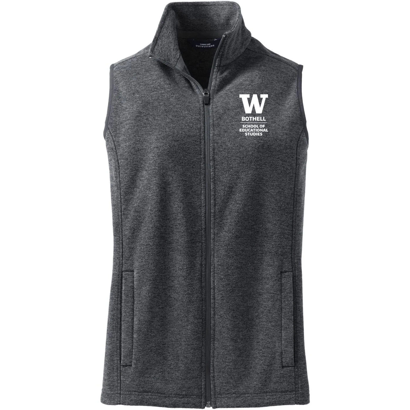 Lands' End Women's UW Bothell School of Educational Studies Thermacheck Fleece Vest - Image 4