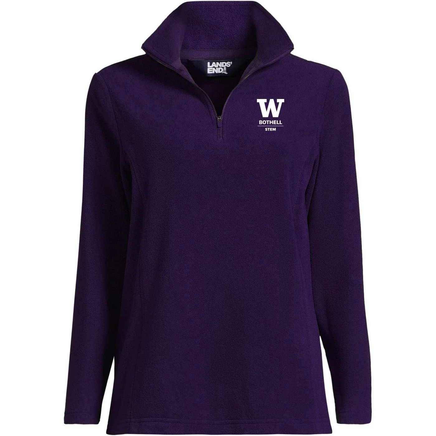 Lands' End Women's UW Bothell STEM Thermacheck Fleece Quarter Zip - Image 2