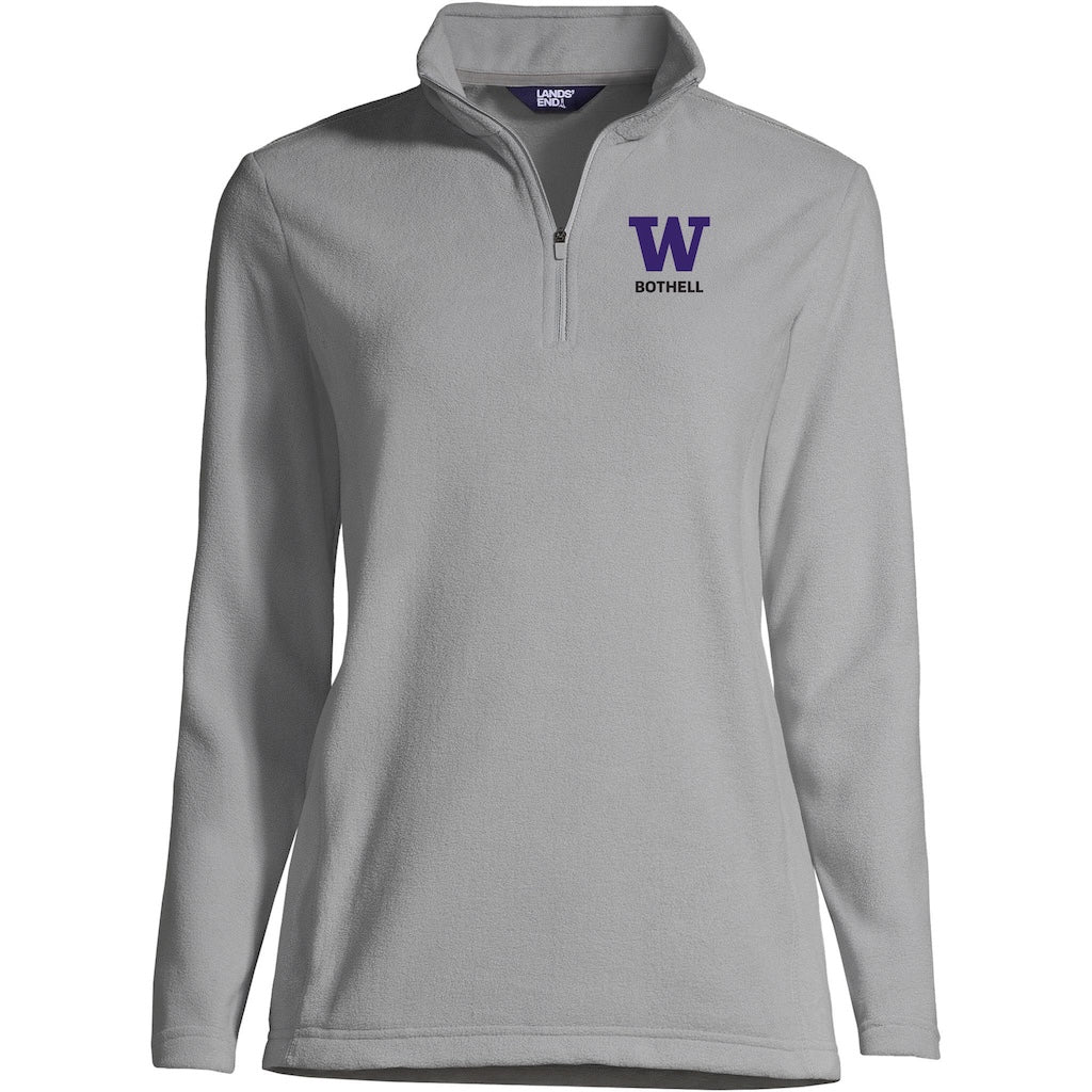 Lands' End Women's UW Bothell Thermacheck Fleece Quarter Zip - Image 2