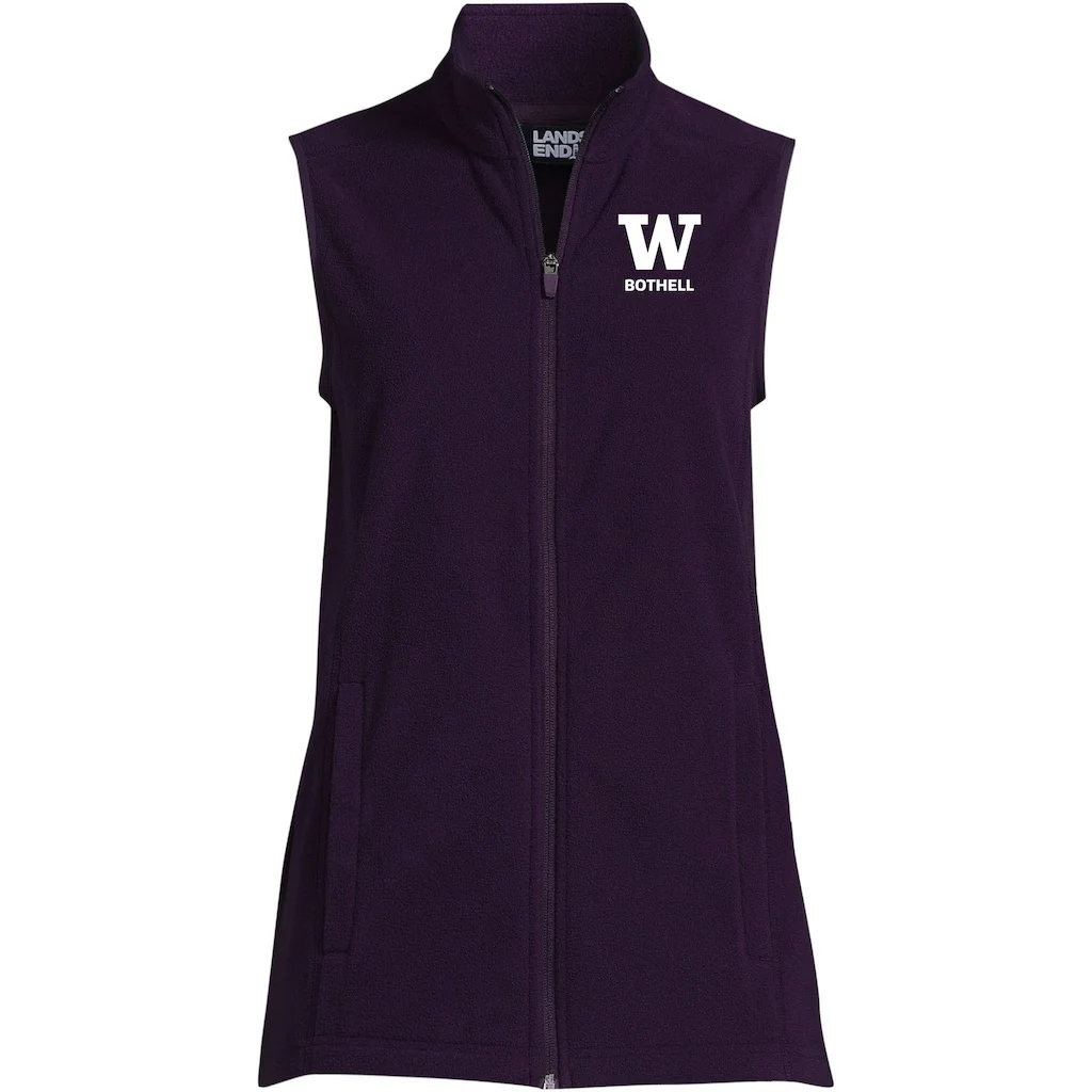 Lands' End Women's UW Bothell Thermacheck Fleece Vest - Image 5