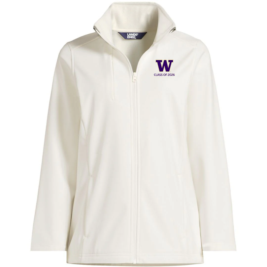 Lands' End Women's UW Class of 2026 Soft Shell Jacket - Image 3