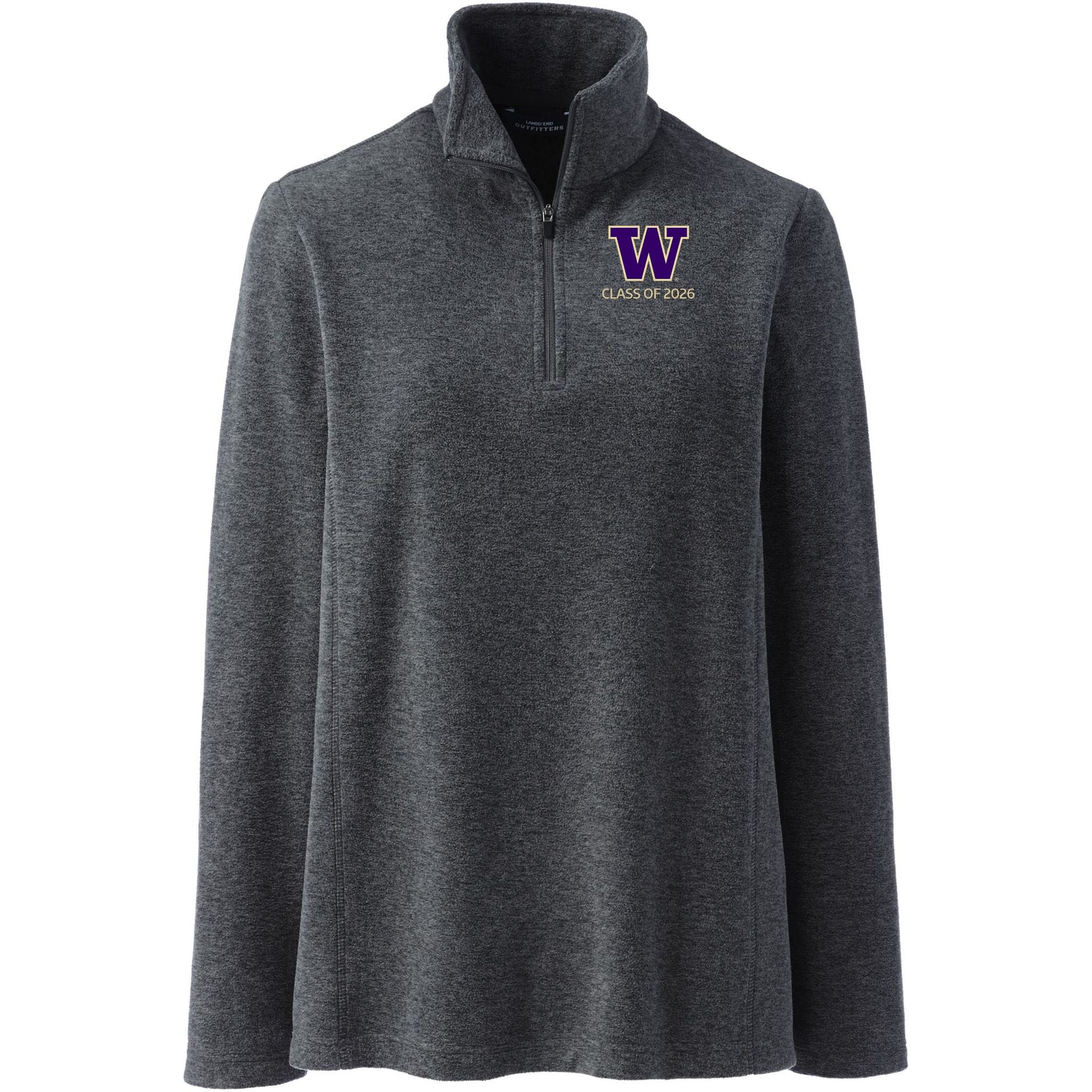 Lands' End Women's UW Class of 2026 ThermaCheck Fleece Quarter Zip - Image 3