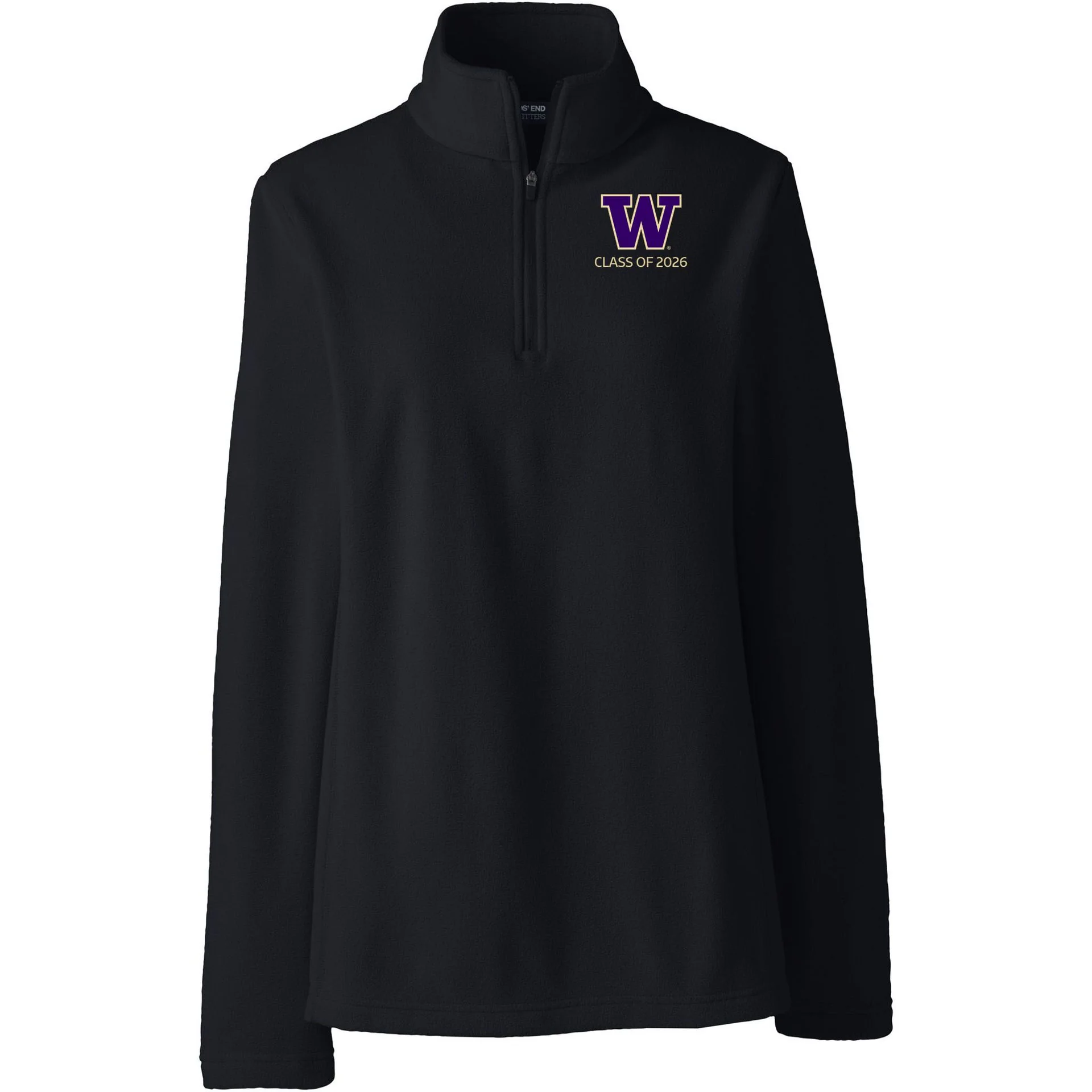 Lands' End Women's UW Class of 2026 ThermaCheck Fleece Quarter Zip - Image 4