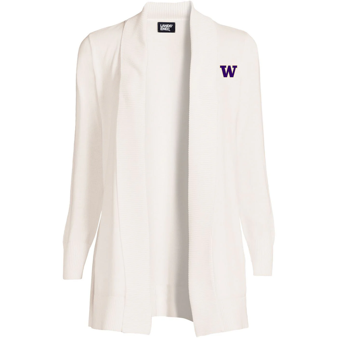 Lands' End Women's UW Cotton Modal Shawl Collar Cardigan Sweater - Image 2