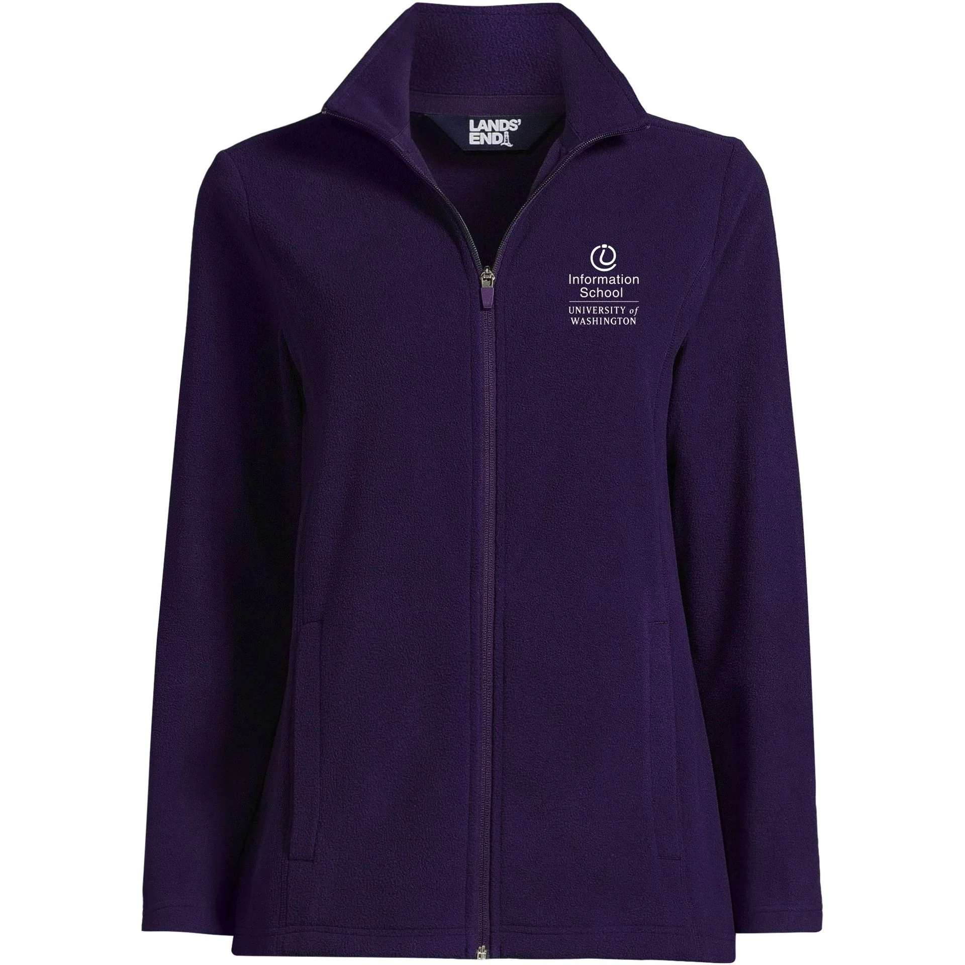 Lands' End Women's UW Information School Thermacheck Fleece Full Zip - Image 5
