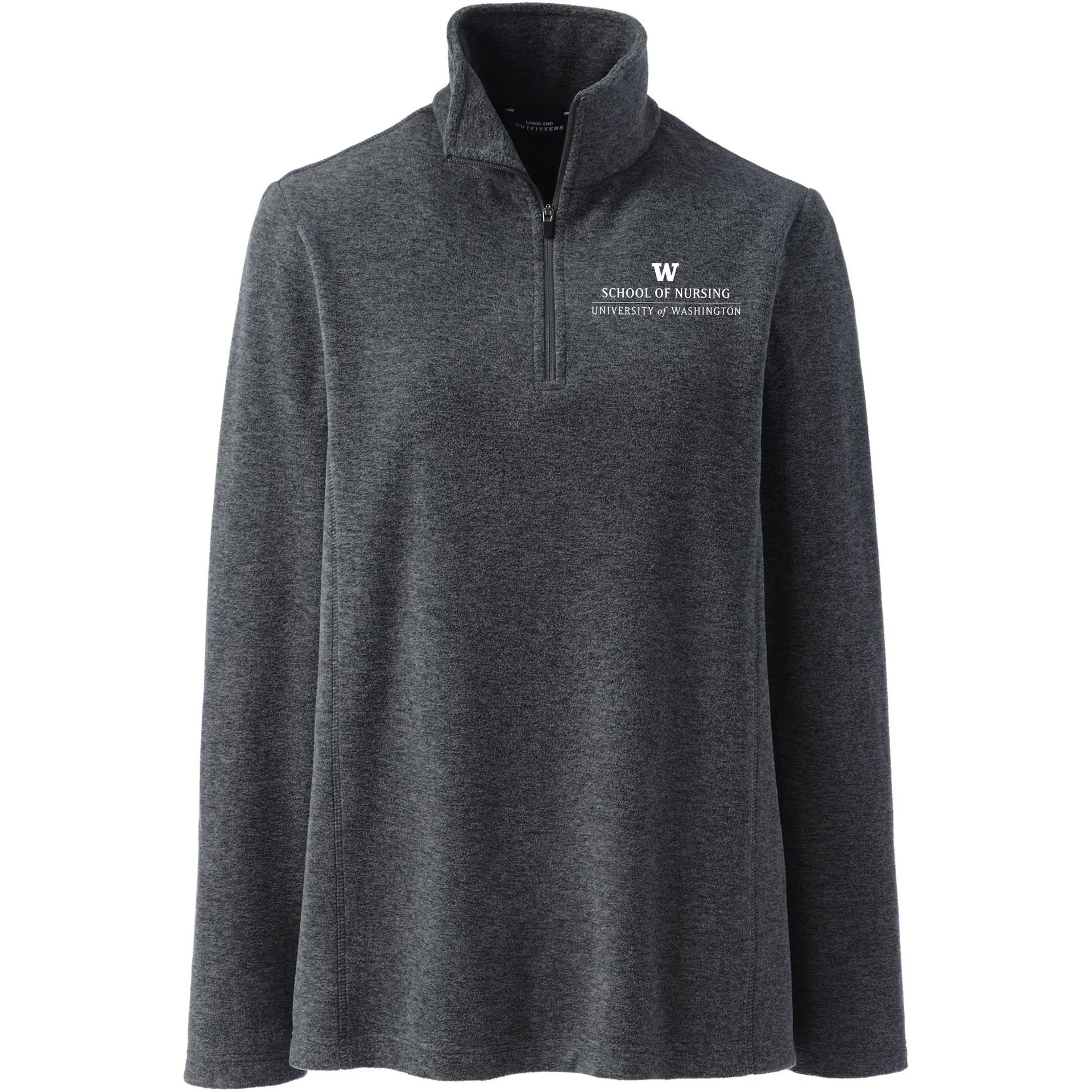 Lands' End Women's UW School of Nursing Thermacheck Fleece Quarter Zip - Image 4