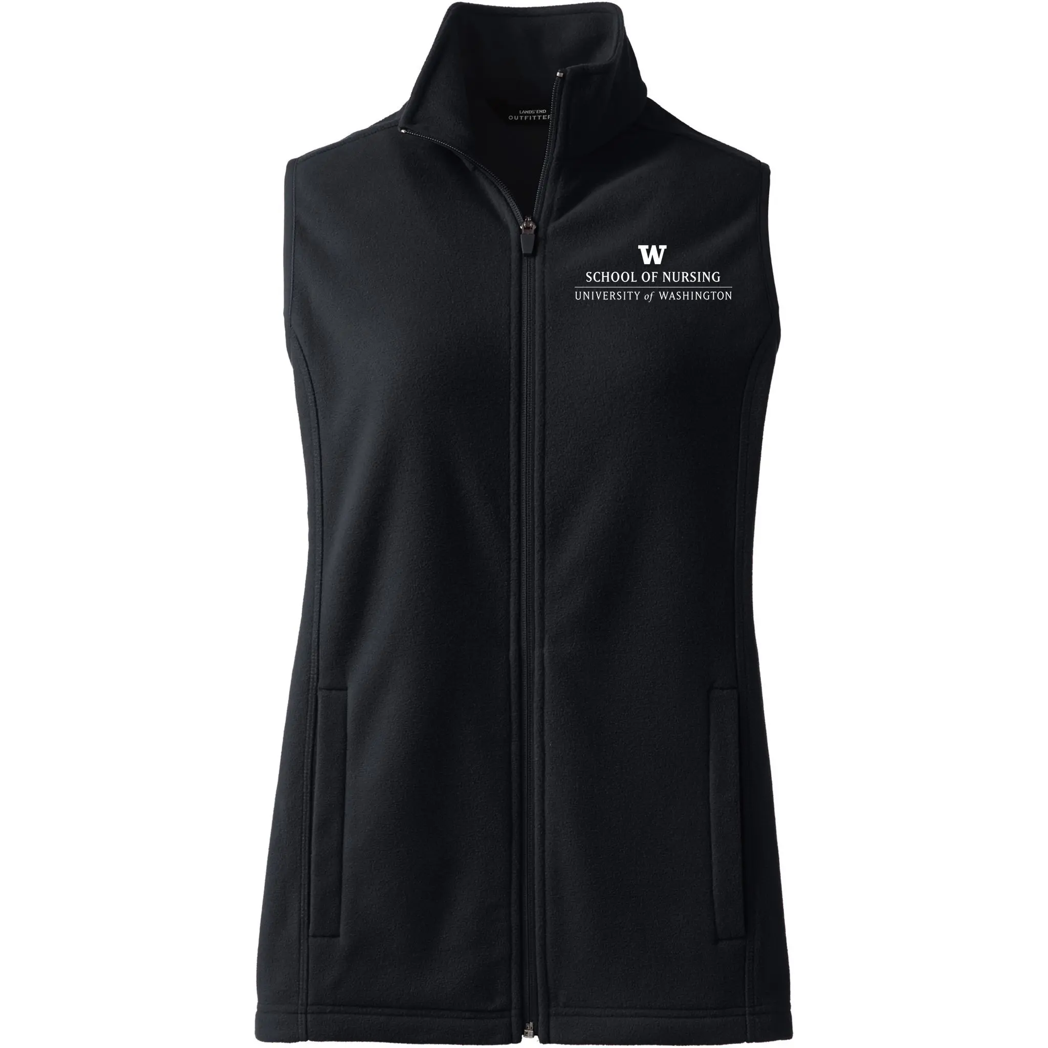 Lands' End Women's UW School of Nursing Thermacheck Fleece Vest - Image 3