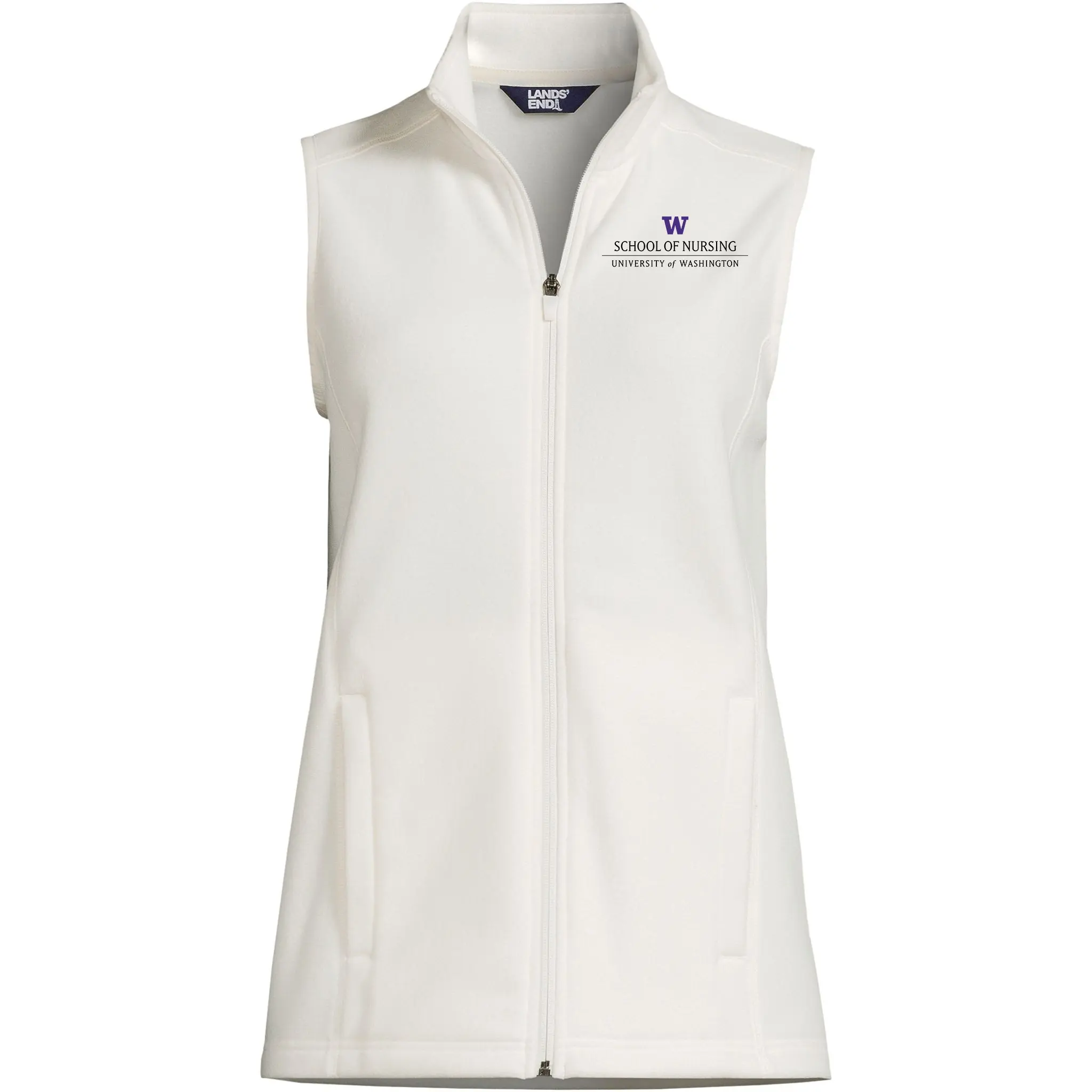 Lands' End Women's UW School of Nursing Thermacheck Fleece Vest - Image 4