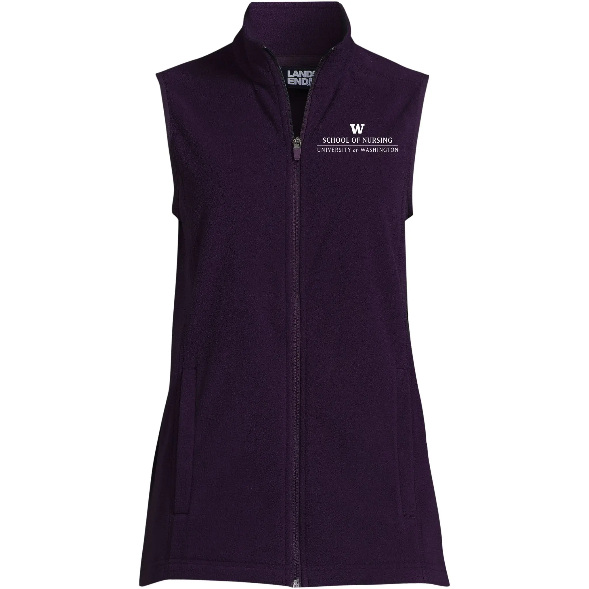 Lands' End Women's UW School of Nursing Thermacheck Fleece Vest - Image 5