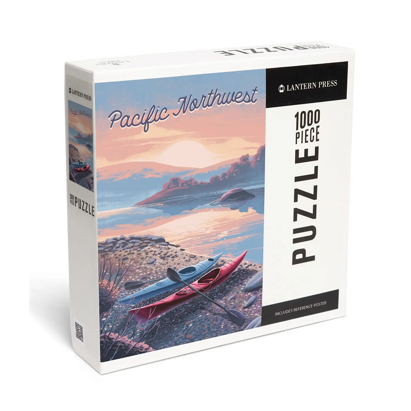 Lantern Press Pacific Northwest Glassy Sunrise Kayak 1000 pc Puzzle
