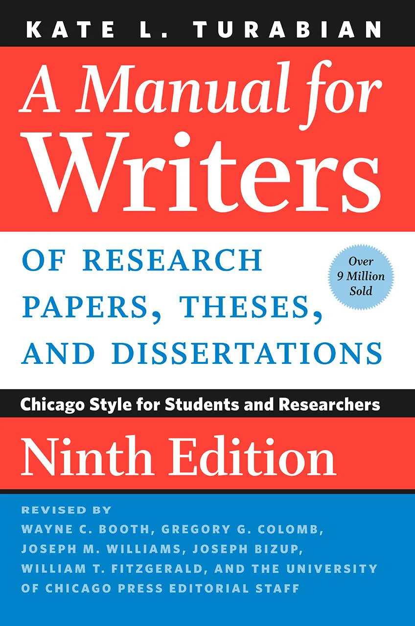 Manual for Writers of Research Papers, Theses & Dissertations (9E 18)