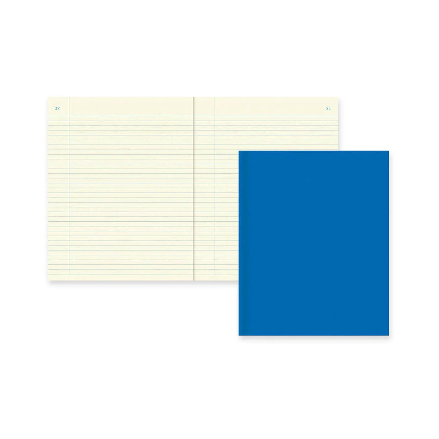 National Brand Blue 8.5"x11" Greentint Narrow Hard Sewn Lab Notebook 60ct