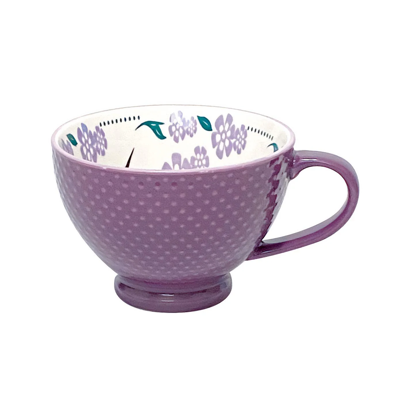 Native Northwest Purple Hummingbird Porcelain Art Mug - Image 2
