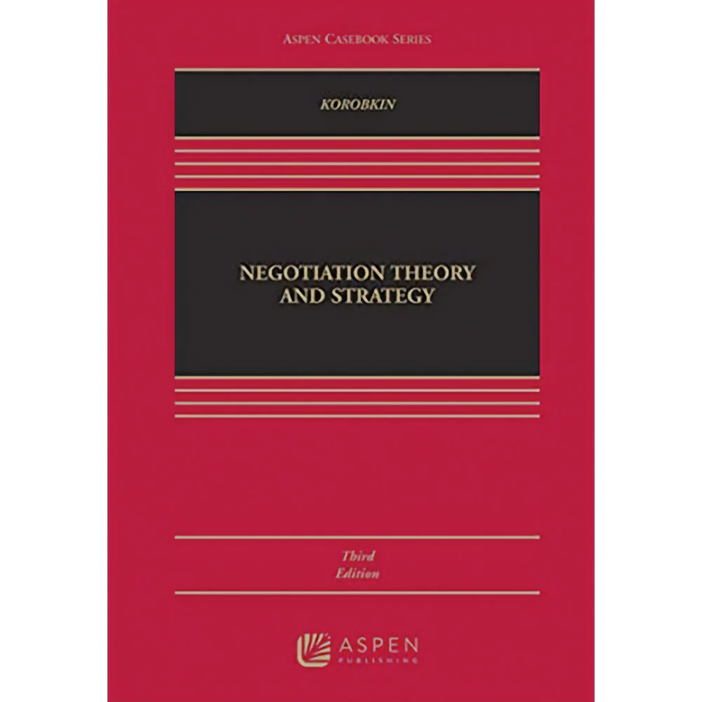 Negotiation Theory & Strategy (3e 14) (OP)