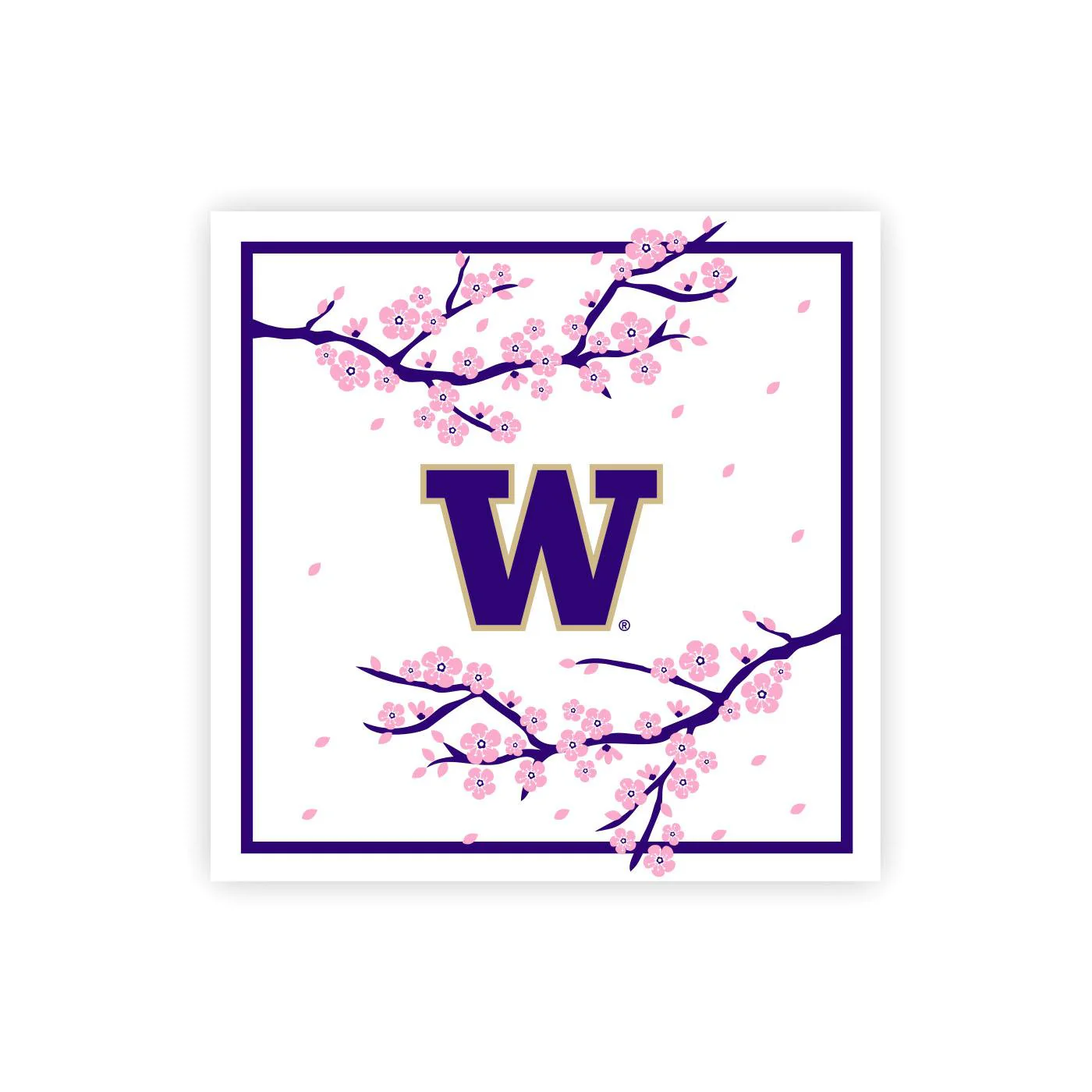 Neil W Cherry Blossom Branches Wood Magnet - Image 3