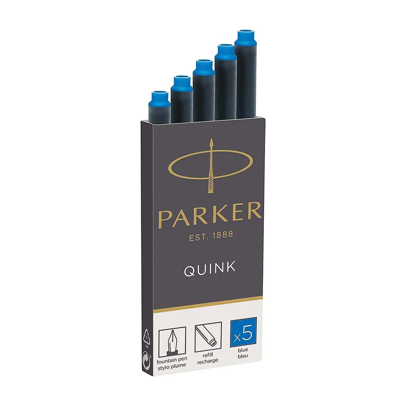 Parker Quink Ink Cartridge 5 Pack
