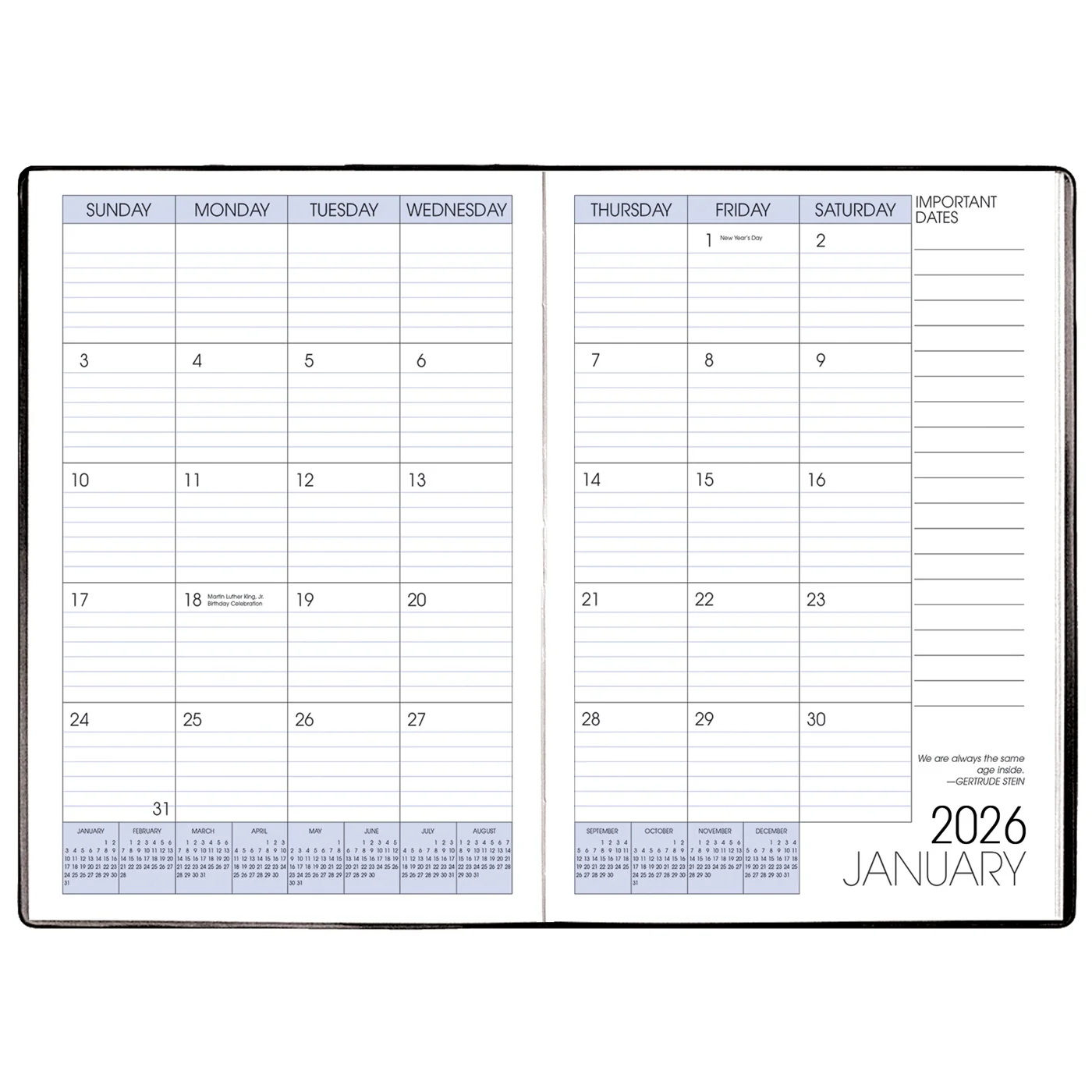 Payne Carriage 2026 Annual 7" x 10" Monthly Planner - Image 4